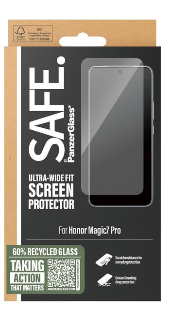 SAFE - Tvrdené sklo UWF pre Honor Magic7 Pro, čierna
