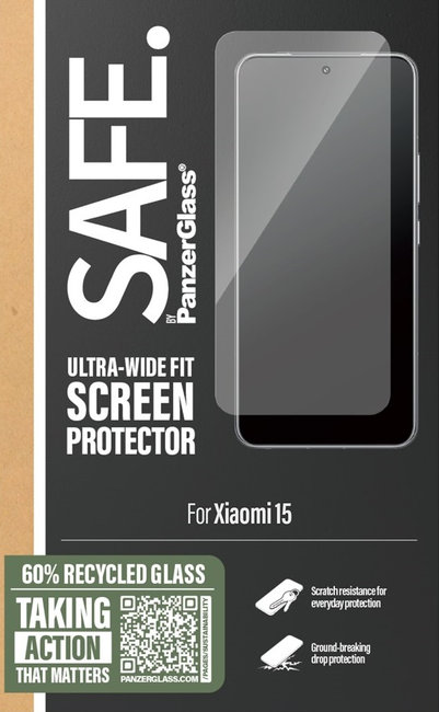 SAFE - Tvrdené sklo UWF pre Xiaomi 15, čierna