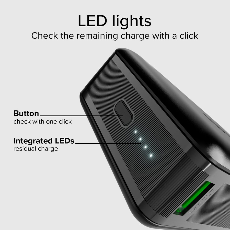 SBS - PowerBank 20000 mAh 65 W, Power Delivery, NanoTube, USB-C/USB-A, čierna