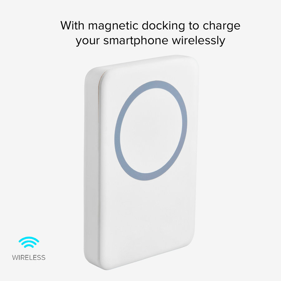 SBS - PowerBank 5000 mAh 10 W, kompatibilná s MagSafe, Mag Power, USB-C, čierna