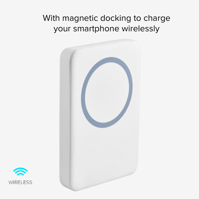 SBS - PowerBank 5000 mAh 10 W, kompatibilná s MagSafe, Mag Power, USB-C, čierna