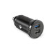 SBS - Autoadaptér Mini 2x USB-A, 12 W, 2,4 A, 12/24V, čierna