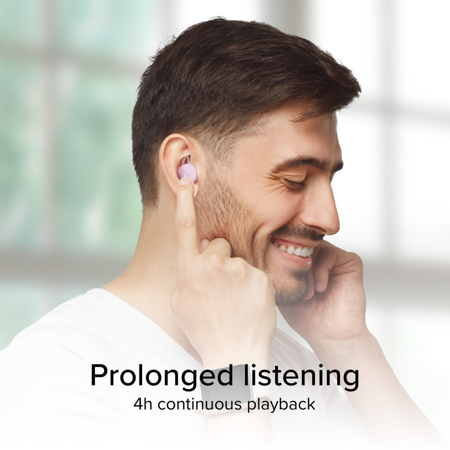 SBS - Bezdrôtové slúchadlá OWS Air Buds, ružová