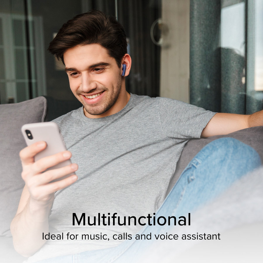 SBS - Bezdrôtové slúchadlá TWS One Color, modrá