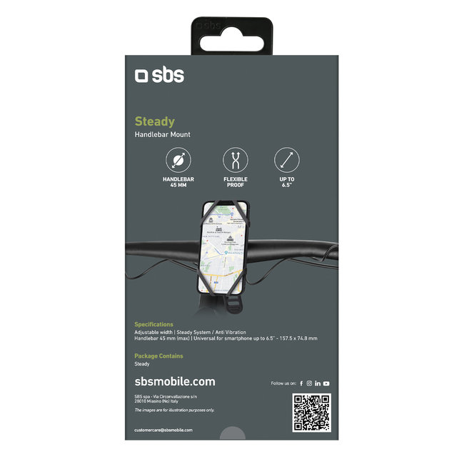 SBS - Držiak E-Go pre elektrické kolobežky a bicykle, čierna