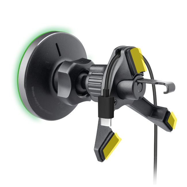 SBS - Držiak do auta SnapCharge magnetický, do mriežky, 15 W, čierna