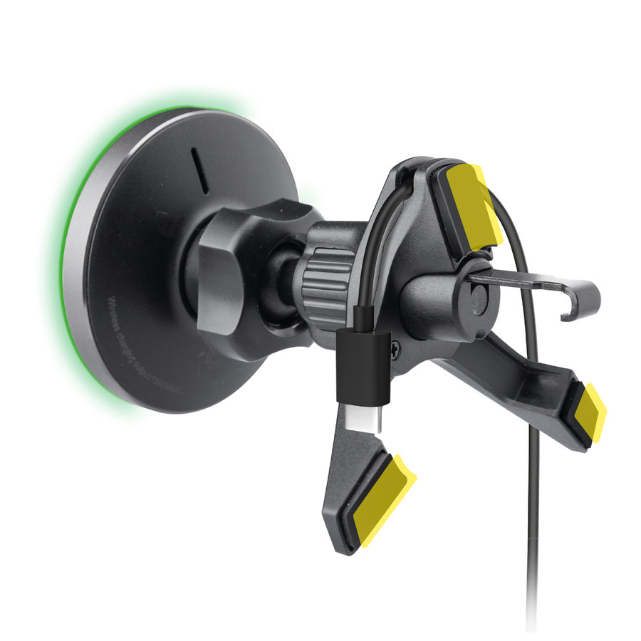 SBS - Držiak do auta SnapCharge magnetický, do mriežky, 15 W, čierna