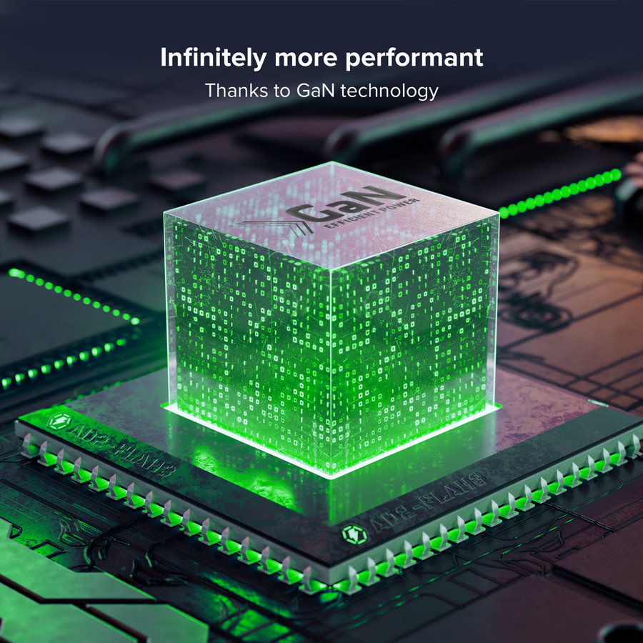 SBS - Cestovný adaptér Mini USB-C, GaN, 65 W, PD, čierna