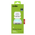 SBS - Bezdrôtová nabíjačka pre Airpods/Airpods Pro, 3 W, biela