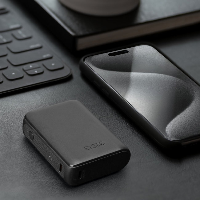 SBS - PowerBank 10000 mAh 10 W, Intelligent Charge, NanoTube, 2x USB-C/USB-A, čierna