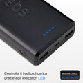 SBS - PowerBank 20000 mAh 10 W, Intelligent Charge, USB-C/2x USB-A, čierna