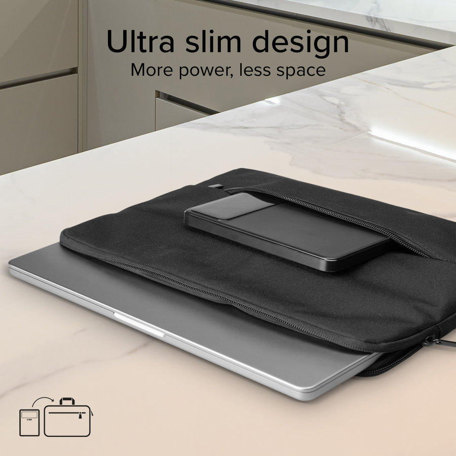 SBS - PowerBank 20000 mAh 100 W, Power Delivery, Power Lite LCD, 2x USB-C/2x USB-A, čierna