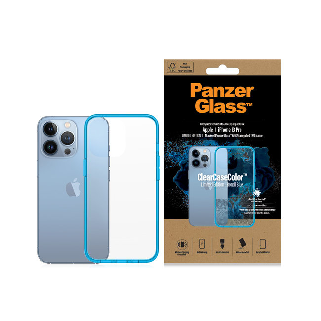 Puzdro ClearCaseColor AB pre iPhone 13 Pro, bondi blue