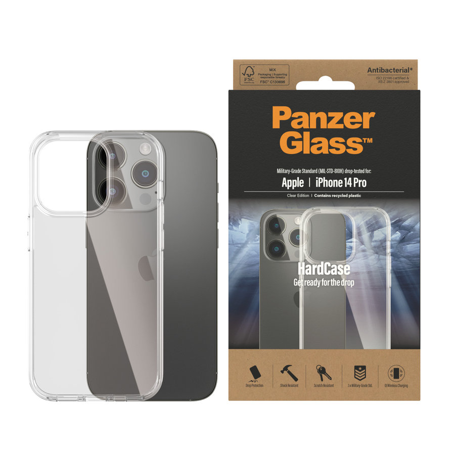 Puzdro HardCase pre iPhone 14 Pro, transparentná