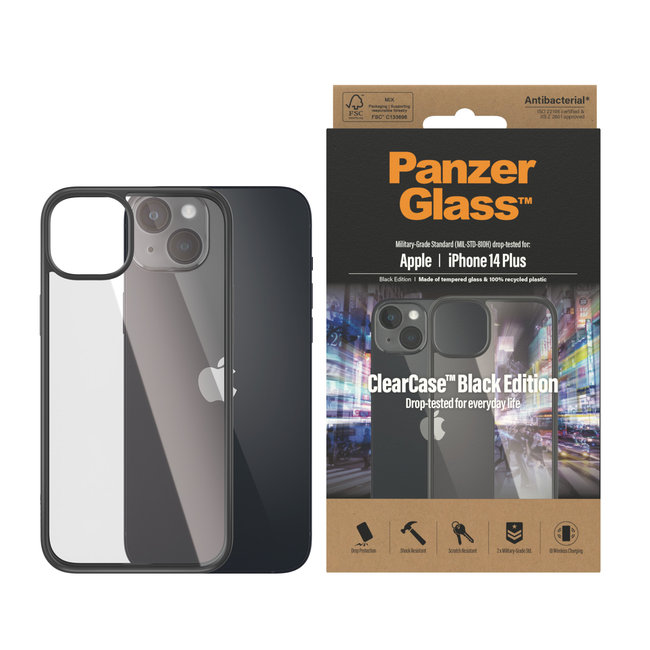 Puzdro ClearCase pre iPhone 14 Plus, čierna