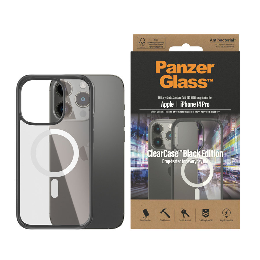 Puzdro ClearCase s MagSafe pre iPhone 14 Pro, čierna