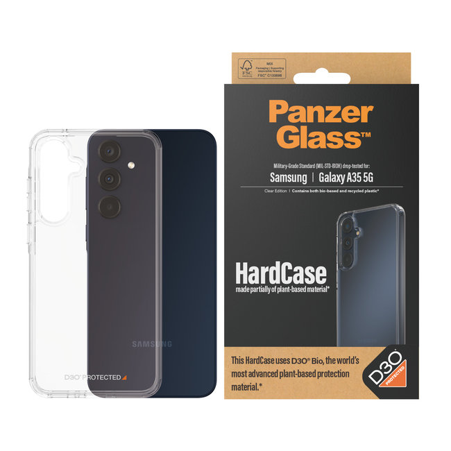 Puzdro HardCase D3O pre Samsung Galaxy A35 5G, transparentná