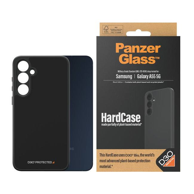 Puzdro HardCase D3O pre Samsung Galaxy A55 5G, čierna