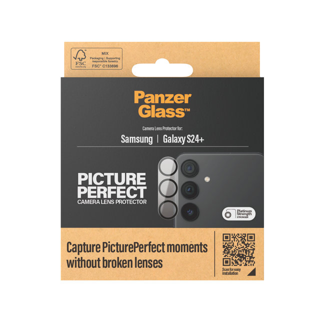 Ochranný kryt objektívu PicturePerfect pre Samsung Galaxy S24+, čierna
