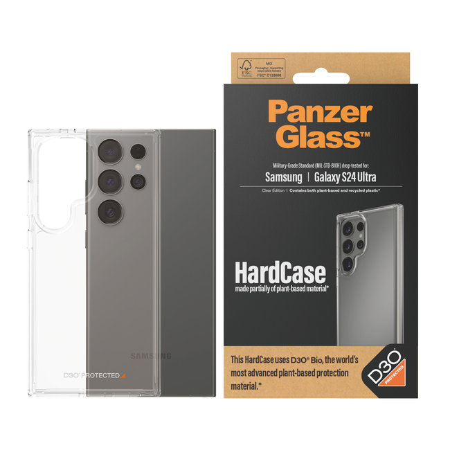 Puzdro HardCase D3O pre Samsung Galaxy S24 Ultra, transparentná