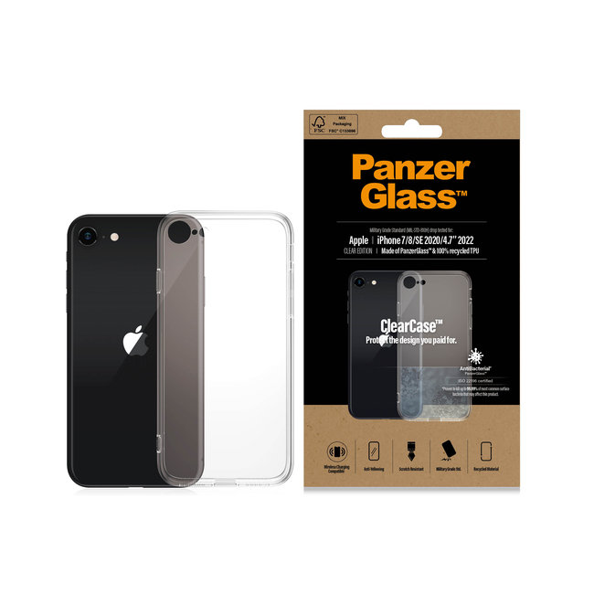 Puzdro ClearCase pre iPhone SE 2022/SE 2020/8/7, transparentná