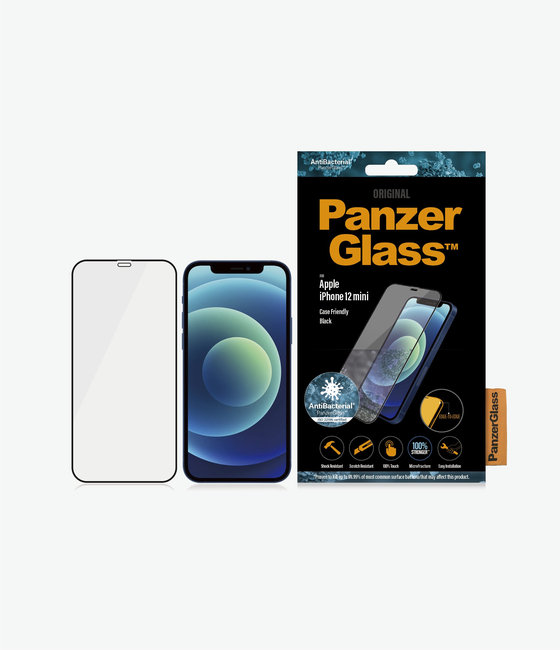 Tvrdené sklo Case Friendly AB pre iPhone 12 mini, čierna