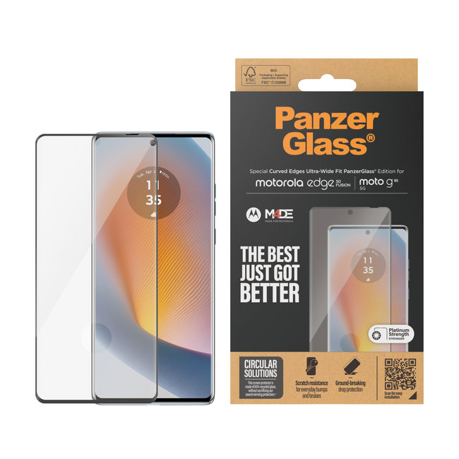 Tvrdené sklo UWF pre Motorola Moto G85 5G/Edge 50 Fusion, čierna