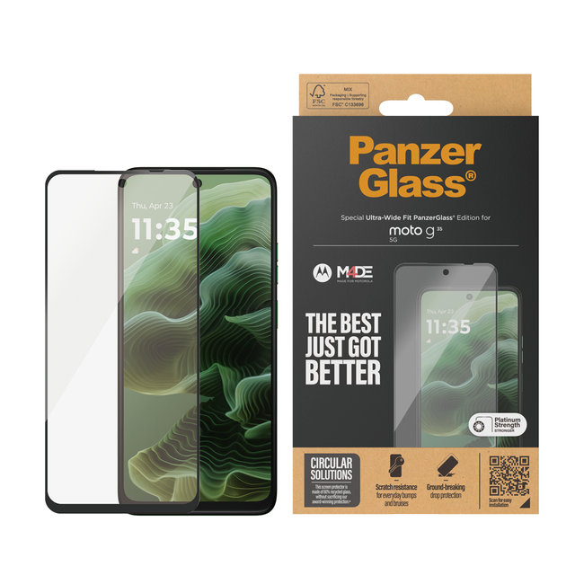 Tvrdené sklo UWF pre Motorola Moto G35 5G, čierna