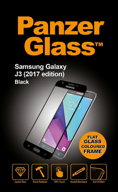 Tvrdené sklo pre Samsung Galaxy J3 2017, čierna