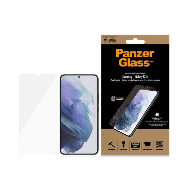 Tvrdené sklo Case Friendly AB pre Samsung Galaxy S22+, číra