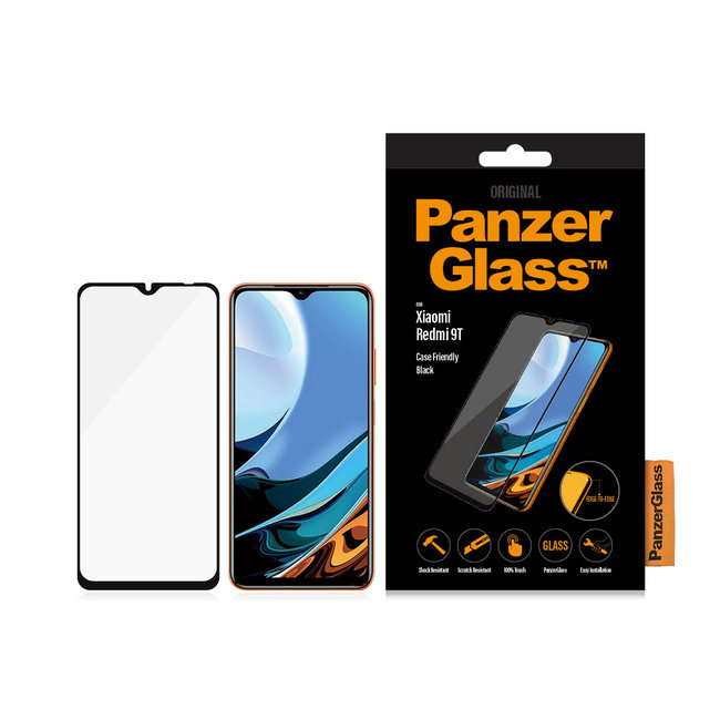 Tvrdené sklo Case Friendly pre Xiaomi Redmi 9T/Poco M3, čierna