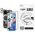 CARE - Bundle Hoops Ceramic + Tvrdené sklo UWF Ceramic + Puzdro Kickstand pre iPhone 16 Pro