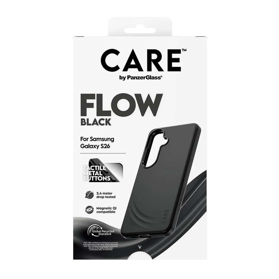 CARE - Puzdro FLOW s QI pre Samsung Galaxy S26, čierna