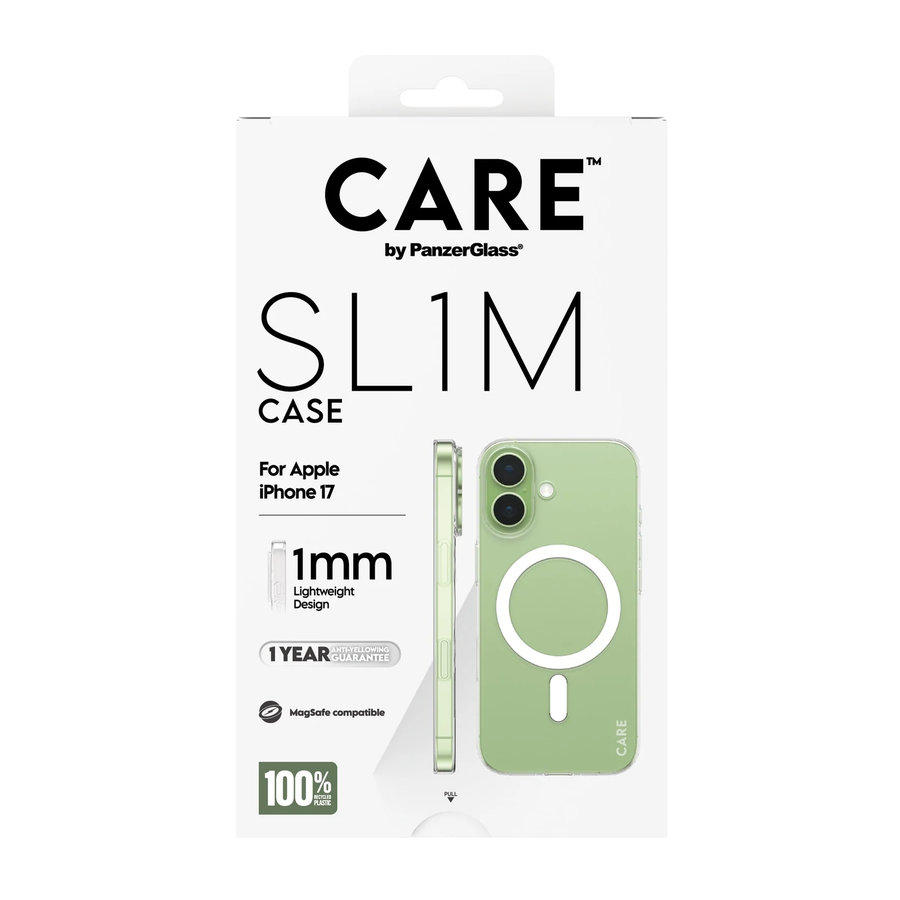 CARE - Puzdro SL1M pre Apple iPhone 17, transparentná