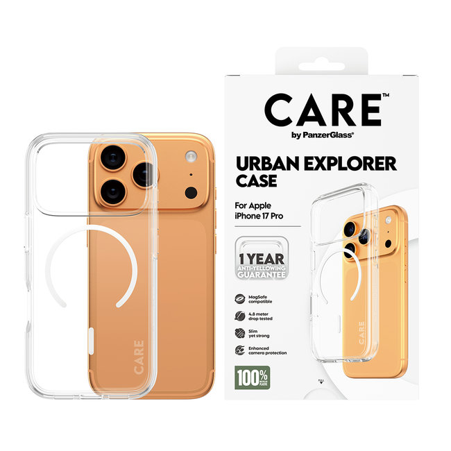 CARE - Puzdro Urban Explorer s MagSafe pre iPhone 17 Pro, biela
