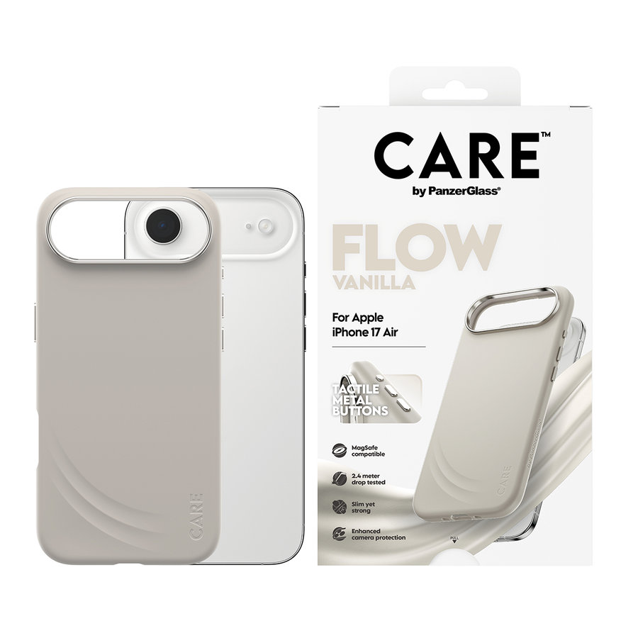 CARE - Puzdro FLOW s MagSafe pre iPhone 17 Air, vanilla