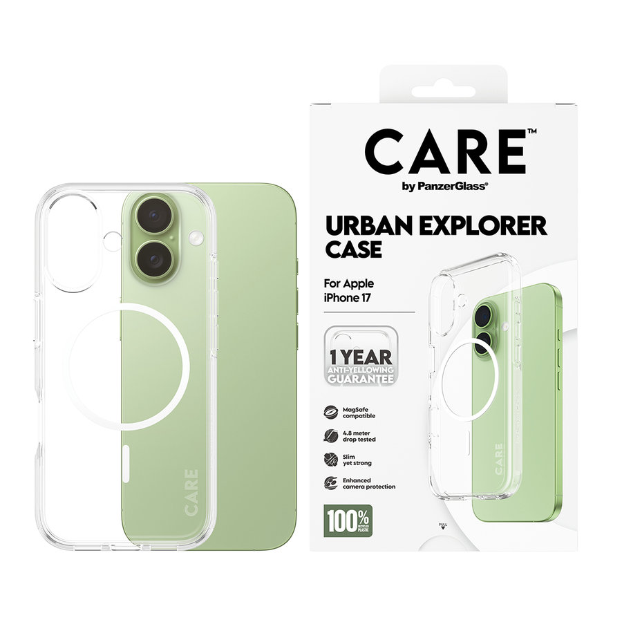 CARE - Puzdro Urban Explorer s MagSafe pre iPhone 17, biela