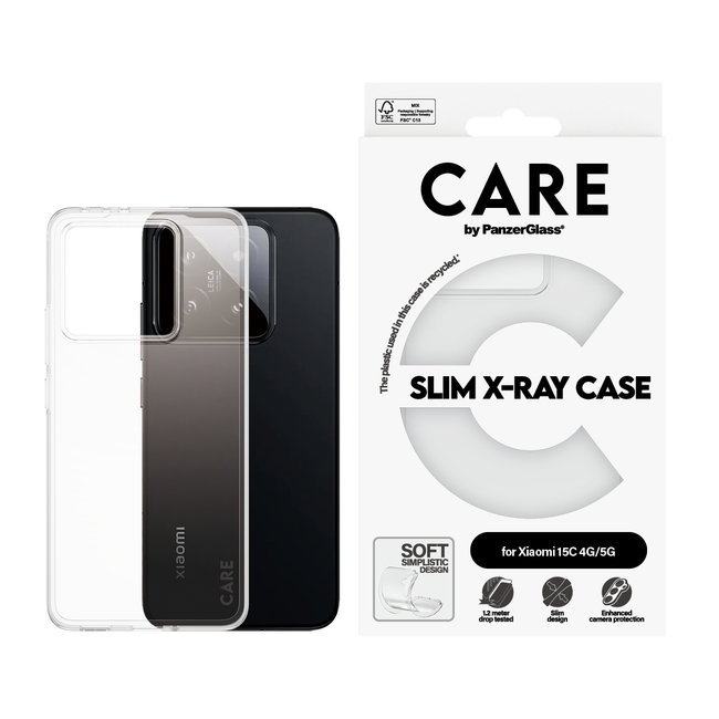CARE - Puzdro X-Ray pre Xiaomi 15C 5G, transparentná
