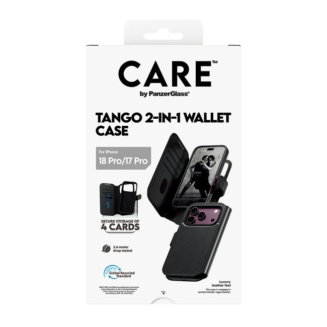 CARE - Puzdro Wallet Tango Two-In-One s MagSafe pre iPhone 18 Pro/17 Pro, čierna