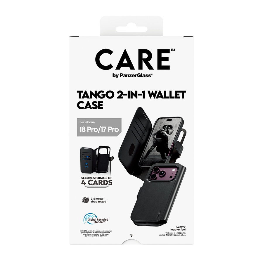 CARE - Puzdro Wallet Tango Two-In-One s MagSafe pre iPhone 18 Pro/17 Pro, čierna