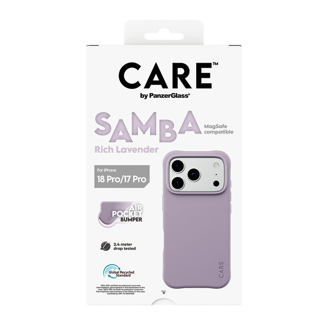 CARE - Puzdro Samba s MagSafe pre iPhone 18 Pro/17 Pro, rich lavender