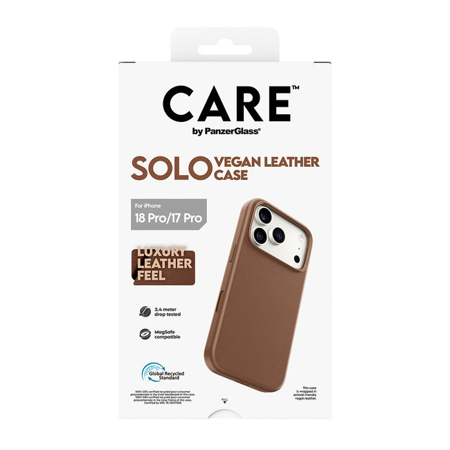 CARE - Puzdro Solo s MagSafe pre iPhone 18 Pro/17 Pro, hnedá