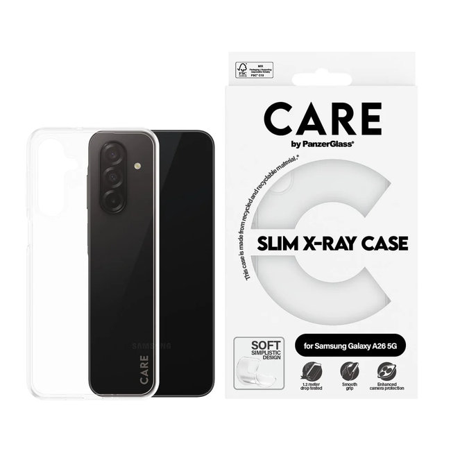 CARE - Puzdro X-Ray pre Samsung Galaxy A26 5G, transparentná