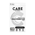CARE - Puzdro Urban Combat s bielym QI pre Samsung Galaxy S25, transparentná