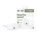 empower - Cestovný adaptér Grand Prix USB-C, GaN, 30 W PD, striebornobiela