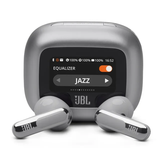 JBL - Bezdrôtové slúchadlá TWS Live Flex 3, strieborná