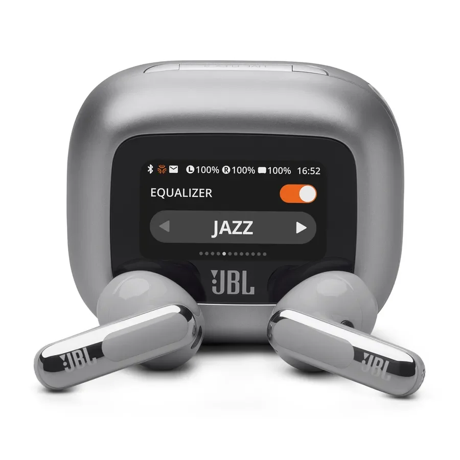 JBL - Bezdrôtové slúchadlá TWS Live Flex 3, strieborná