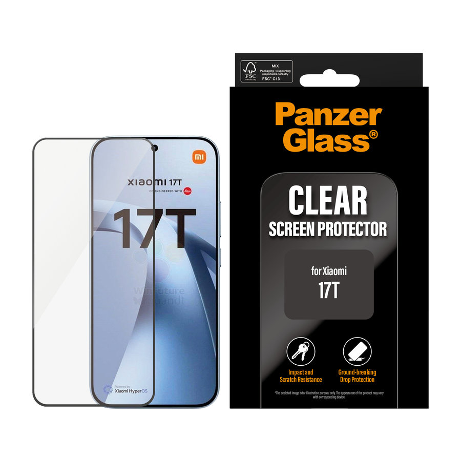 Tvrdené sklo UWF pre Xiaomi 17T, čierna