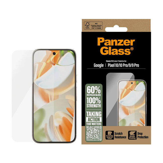 Tvrdené sklo pre Google Pixel 10/10 Pro/9/9 Pro, číra