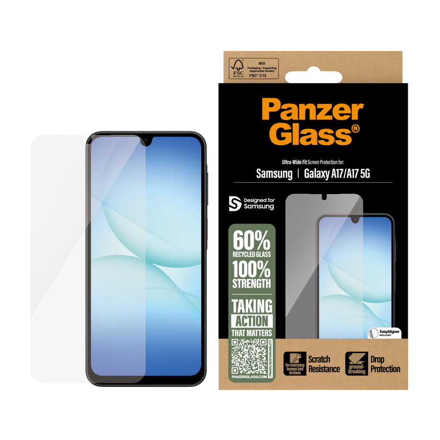 Tvrdené sklo UWF s aplikátorom pre Samsung Galaxy A17/A17 5G, číra